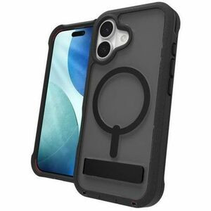 Zagg Rainier Rugged Case for Apple Iphone 17 Smartphone Smoke Black Impact Resis 702319172