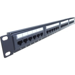 Group Gear Connektgear 24 Port Patch Panel Cat6 Idc Punch Down 19 ". Ethernet In 90-0030