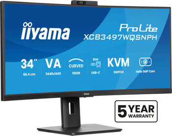 Iiyama Prolite XCB3497WQSNPH-B1. Display Diagonal: 86.4 Cm 34" Display Resolutio XCB3497WQSNPH-B1