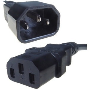 Group Gear Connektgear 1M Mains Extension Power Cable C14 Plug To C13 Socket. Ca 27-0067B