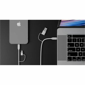 Alogic 1.50 M Lightning/Usb/Usb-C Data Transfer Cable 1 Cable for Mobile Device ELSI4IN1U2WH1.5