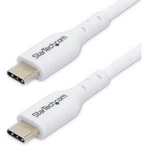 Startech 2M 6.6Ft White Usb-C Charging Cable Usb 2.0 Type-C Laptop Charger Cord USB2CC2MNCWHE