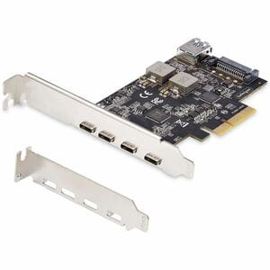 Startech 5-Port Usb Pcie Card Usb 3.2 10Gbps Pci Express Card With 4X Usb-C Port PS4C3IA3-USB-C-CARD