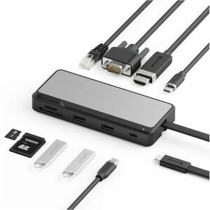 Alogic Fusion Pro Tour 8 In 1 Usb-C Travel Dock Hub FUPHDVG1