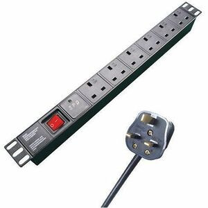 Group Gear Connektgear Surge Suppressor/Protector Black  Bs1363 Plug 6 X Bs 13 27-6030S/UK/RM