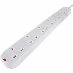 Group Gear Connektgear Surge Suppressor/Protector White  Bs1363 Plug 6 X Bs 13 27-6050S