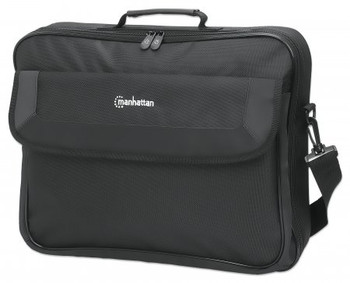 Manhattan Cambridge Laptop Bag 17.3" Clamshell Design Black Low Cost Accessories 439992