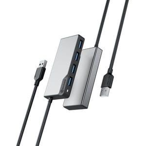 Alogic Fusion Swift Usb Hub Usb 3.2 Gen 1 Type A Portable Space Gray 4 Total Usb UAFUUA-SGR