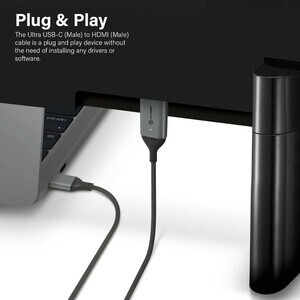 Alogic Ultra 1 M Hdmi/Usb A/V Cable for Monitor Projector Tv Computer Tablet Pho ULCHD01-SGR