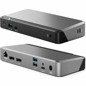Alogic Usb Type C Docking Station for Monitor Notebook 100 W Black Space Gray Ta DUPRMX2-WW