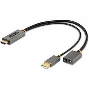 Startech 1Ft 30Cm Hdmi To Displayport Adapter 4K 60Hz Hdr Hdmi Source To Dp Moni 128-HDMI-DISPLAYPORT