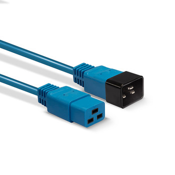 Lindy 3M Iec C19 To C20 Extension Cable Blue. Cable Length: 3 M Connector 1: C19 30122