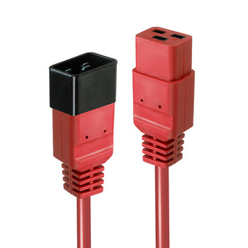 Lindy 2M Iec C19 To C20 Extension Red. Cable Length: 2 M Connector 1: C19 Couple 30124