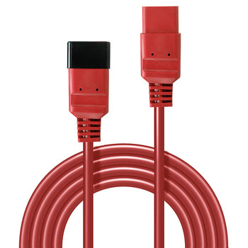 Lindy 3M Iec C19 To C20 Extension Cable Red. Cable Length: 3 M Connector 1: C20 30125