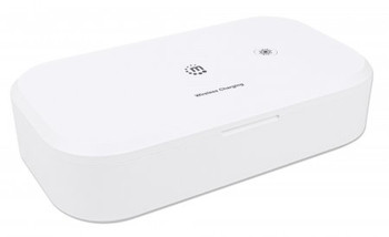 Manhattan Uv Phone Sanitizer With Wireless Charger 10 W Wireless Charging Pad In 180283
