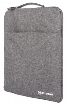 Manhattan Seattle Laptop Sleeve 15.6" Grey Padded Extra Soft Internal Cushioning 439817