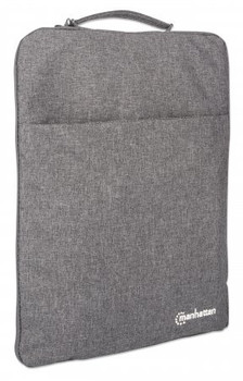Manhattan Seattle Laptop Sleeve 15.6" Grey Padded Extra Soft Internal Cushioning 439817