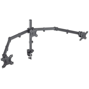 Manhattan Triple Desk Mount for Tv & Monitors for Screens: 10" To 27" Clamp Asse 461658