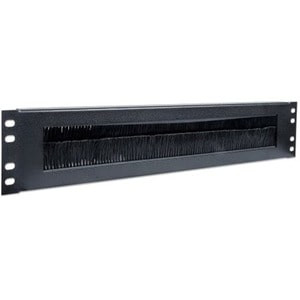 Intellinet 19" Cable Entry Panel 2U With Brush Insert Black Cable Panel 2U Rack 712774
