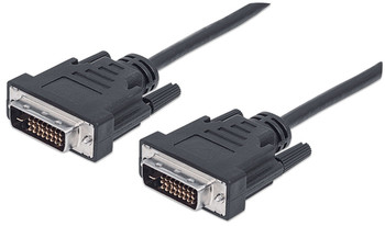 Manhattan Digital Dvi-D Dual Link Video Cable 3M Male To Male Fully Shielded Com 371803