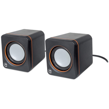 Manhattan 2600 Series Speaker System Small Size Big Sound Two Speakers Stereo Us 161435