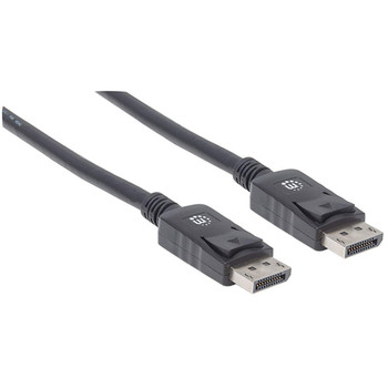 Manhattan Displayport 1.2 Cable 4K@60Hz 1M Male To Male Displ1M With Latches Ful 306935