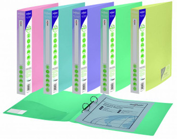 Snopake 15918 ReBorn Recycled A4 2 O-Ring 25 mm Ringbinder Polyfile Pack of 5 REBORNA4ORING
