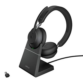Jabra Evolve2 65 USB-C MS Stereo Headset with Charging Stand EVOLVE265MSSTEREOSTANDC