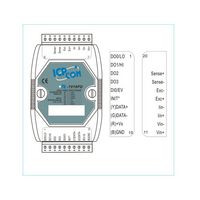 ICP DAS 46695 STRAIN INP MODULE. 6 WIRE. 1 C 46695