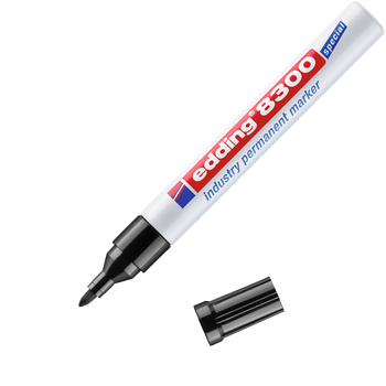 edding 8300 permanent marker x/t black Box of 10 EDD8300001