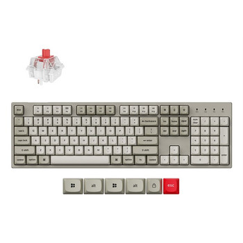 Keychron C2 Pro 8K keyboard Universal USB QWERTY  English Grey C2PX-M1-UK