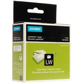 Dymo 11352 25mm x 54mm Returns Labels Tape Black On White 11352