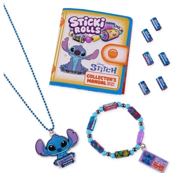 Sticki Rolls Disney Stitch Wearable Sticker Bracelet & Necklace - 120 Stickers SR460
