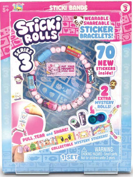 Sticki Rolls Series 3 Sticki Band Wearable Sticker Bracelet - 70 Stickers SR1023
