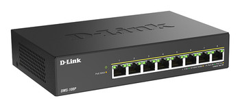 D-Link 8-Port 2.5G Multi-Gigabit Poe++ Unmanaged Switch. Switch Type: Unmanaged. DMS-108P/B