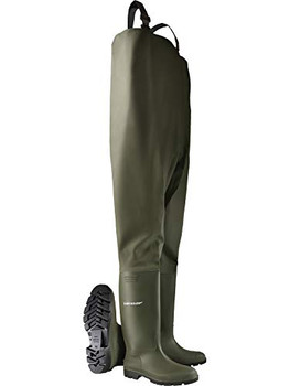 Dunlop Pvc Chest Wader Green Size 10 PCW10