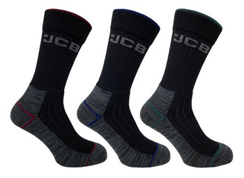 Jcb Workwear Work Tough Socks Black Size 45967 JCBX000190