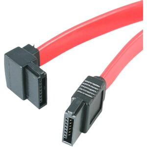 Startech 18In Sata To Left Angle Sata Serial Ata Cable Make A Left-Angled Connec SATA18LA1