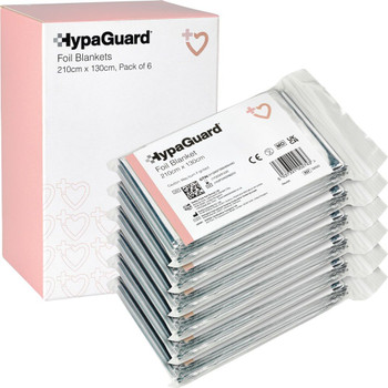 HypaGuard Foil Blanket 210x130cm Pack of 6 Q2023T