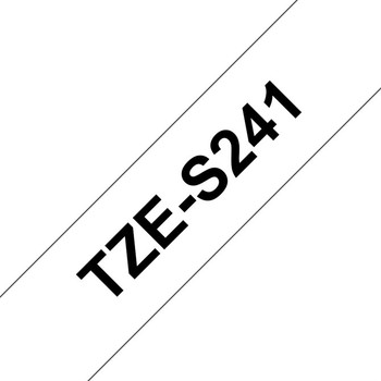 Brother TZES241 label-making tape Black on white TZ TZES241