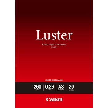 Canon LU-101 Luster Photo Paper Pro A3 - 20 Sheets 6211B007