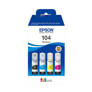 104 EcoTank 4-colour Multipack WE C13T00P640