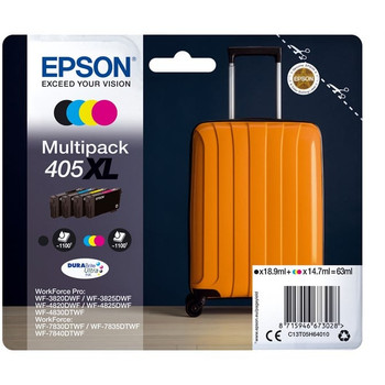 Epson 405XL DURABrite Ultra Original BlackCyanMagentaYellow 4 pcs C13T05H64010