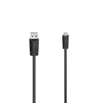 Hama 00200606 USB Cable USB 2.0 1.5 M Mini-USB B USB A Black 200606