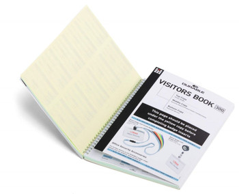 Durable GDPR Visitor Book Refill Pack 300 Name Badges & Security Sheet 146600