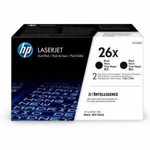 Hp 26X CF226XD Original High Yield Laser Toner Cartridge Black 1 Carton 9000 Pag CF226XD