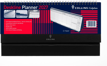 Collins Colplan Deskline Planner Week To View Diary 105.5x300mm 2027 CDL1-27 CDL1-27