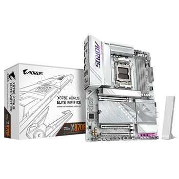 Gigabyte X870e Aorus Elite Wifi7 Ice Amd Am5 Socket Motherboard Atx 4X Ddr5 Slot X870E A ELITE WF7 ICE