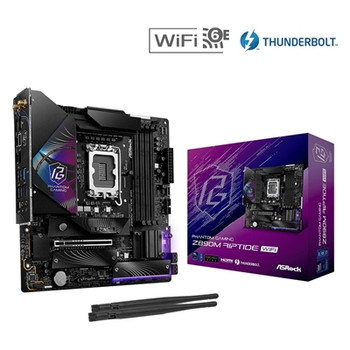 Asrock Z890M RIPTIDE WIFI Phantom Gaming Intel 1851 Socket Motherboard Micro-Atx Z890M Riptide WiFi