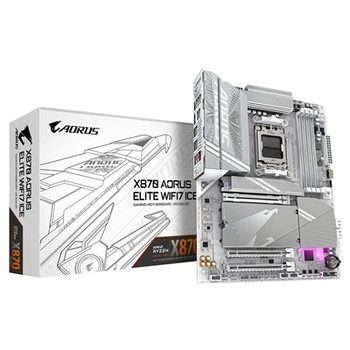 Gigabyte X870 Aorus Elite Wifi7 Ice Amd Am5 Socket Motherboard Atx 4X Ddr5 Slots X870 AORUS ELITE WIFI7 ICE